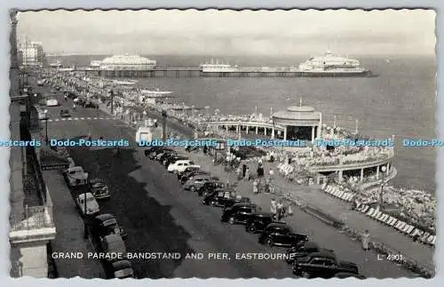 R748714 Eastbourne Grand Parade Bandstand and Pier Valentine Silveresque 3059 V