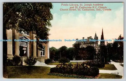 R748745 Ont Canada Public Library St Joseph Academy and St Catherines R C Church