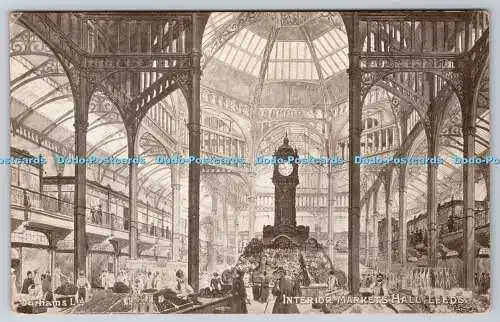 R748792 Leeds Markets Hall Interior 1904