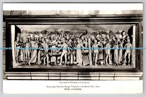 R748795 Truro Cathedral Terrakotta Panel George Tinworth in the North Choir Ais