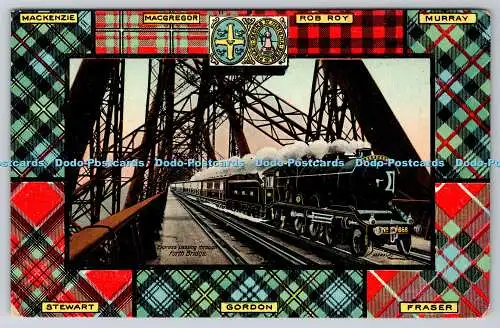 R748811 Express Passing Through Forth Bridge V and S Tartan Arms Series