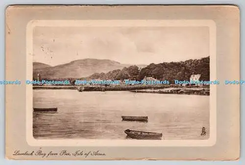 R748820 Isle of Arran Lamlash Bay From Pier Tuck Framed Collogravure 1911