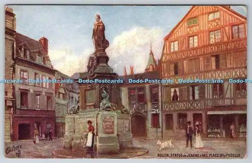 R748827 Rouen Statue de Jeanne d Arc Place de la Pucelle Tuck Oilette Serie 108