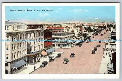 R748830 California Long Beach Ocean Avenue Kalifornien Postkarte Los Angeles