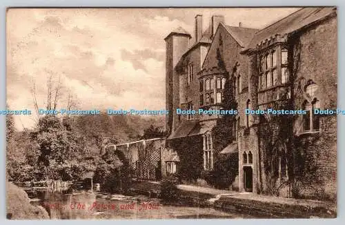 R748872 Wells The Palace and Moat F Frith Reigate No 2573B PM Bath 1910