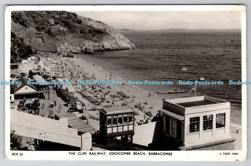 R748914 Babbacombe Oddicombe Beach The Cliff Railway Tuck RP