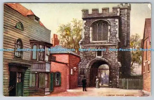 R748920 Barking Curfew Tower Tuck Oilette F Clarke 1908