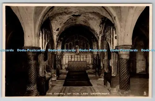 R749559 Canterbury Cathedral The Chapel of Our Lady Undercroft Raphael Tuck and