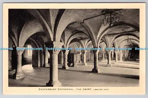 R749566 Canterbury Cathedral The Crypt Looking East Raphael Tuck and Sons Ltd Se