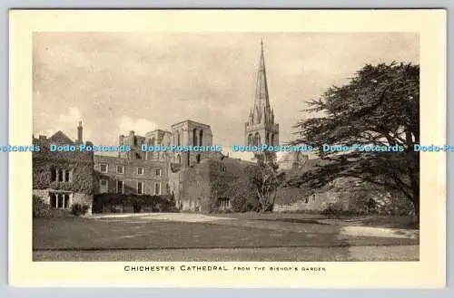 R749567 Chichester Cathedral from the Bishop Garden Raphael Tuck and Sons Ltd