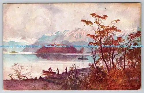 R749585 Cathedral Peaks Lake Manapouri Lakes of new Zealand Raphael Tuck and Son