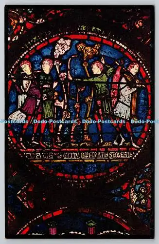 R749611 Canterbury Cathedral 13th c Miracle Glass Adam the Forester Shot by a P