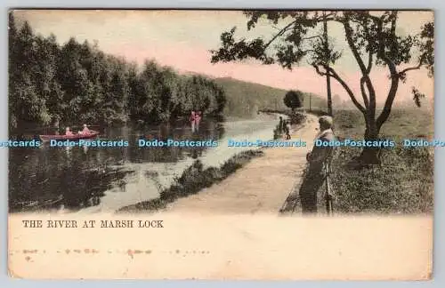 R749622 The River at Marsh Lock Thames River Scenery Raphael Tuck and Sons View