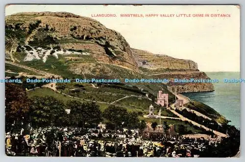 R749691 Llandudno Minstrels Happy Valley Little Orme in Distanz Raphael Tuck an