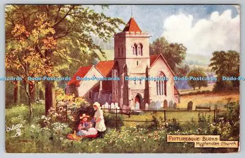 R749729 Malerische Bucks Hughenden Church Raphael Tuck and Sons Oilette Serie