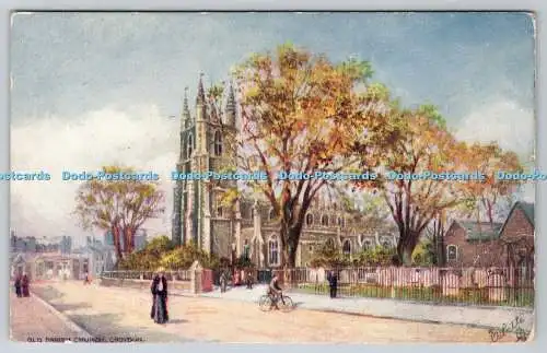 R749734 Croydon Old Parish Church Raphael Tuck and Sons Oilette Postkarte 7269 19