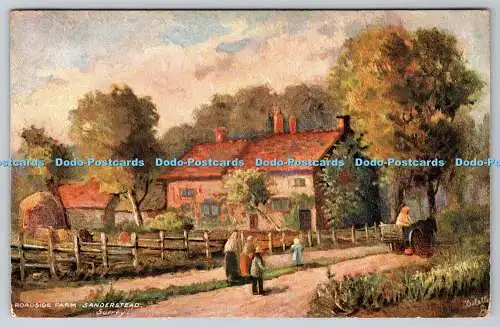 R749736 Surrey Sanderstead Roadside Farm Raphael Tuck and Sons Oilette Postkarte