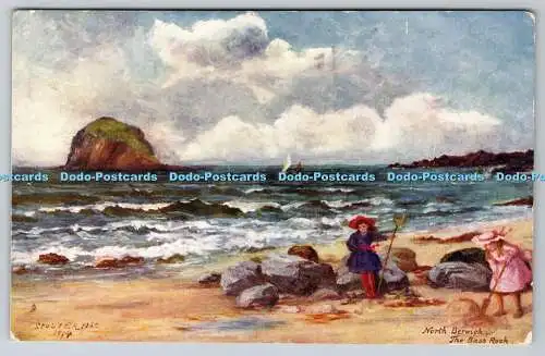 R749740 North Berwick the Bass Rock Raphael Tuck and Sons Oilette 1905