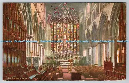 R749743 Carlisle Cathedral East Window Raphael Tuck and Sons Oilette Postkarte 72