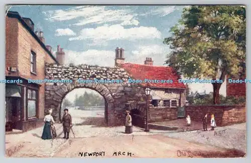 R749755 Newport Arch Old Lincoln Roman Arch Raphael Tuck and Sons Oilette Postca