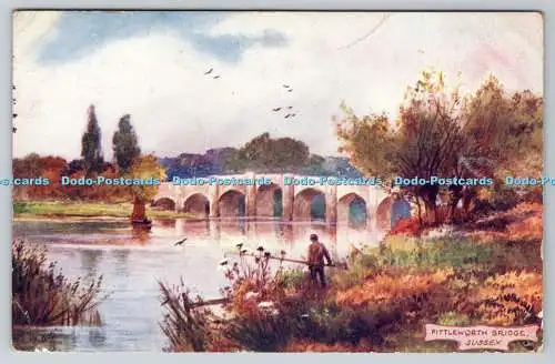 R749756 Sussex Fittleworth Bridge Raphael Tuck and Sons Oilette Postkarte 7263 19