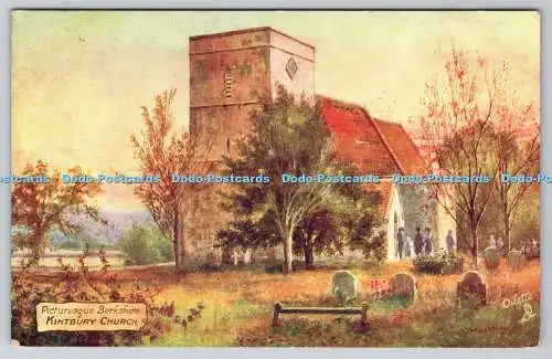 R749760 Malerische Berkshire Kintbury Kirche Raphael Tuck and Sons Oilette Post