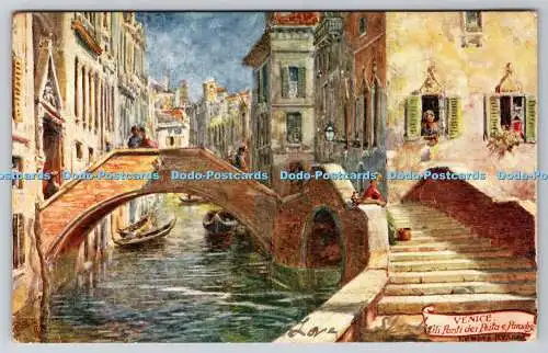 R749780 Venice Gli Ponti dei Peita e Paradise Raphael Tuck and Sons Oilette Wide