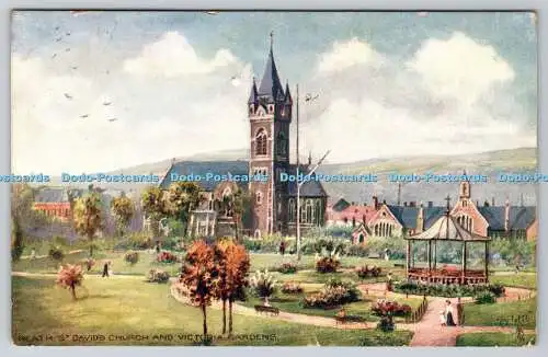 R749785 Neath St Davids Church and Victoria Gardens Raphael Tuck and Sons Oilett