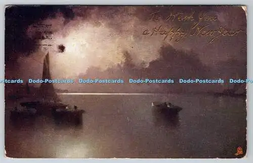 R749793 A Moonlit Sea Raphael Tuck and Sons Oilette Postkarte 7340 Professor Van