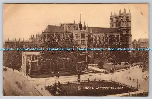 R749798 London Westminster Abbey Raphael Tuck and Sons Sepia Postkarte 2401