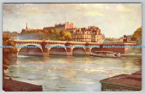 R749801 Parris Pont Henri IV Raphael Tuck and Sons Oilette Wide World Serie