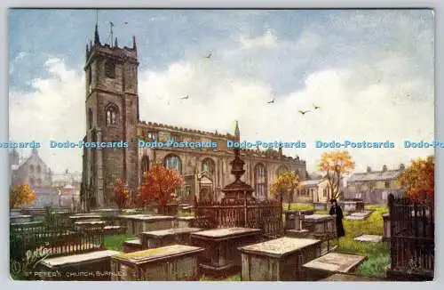 R749805 Burnley St Peter Church Raphael Tuck and Sons Oilette Postkarte 7213