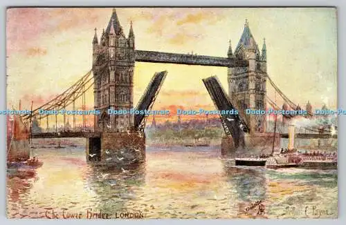 R749806 London The Tower Bridge Raphael Tuck and Sons Oilette Postkarte 7278 1905