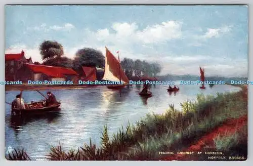 R749875 Norfolk Broads Angelwettbewerb bei Horning Raphael Tuck and Sons Oilette