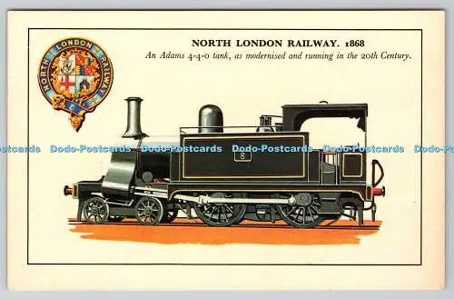 R749899 North London Railway 1868 Ein Adams 4 4 0 Panzer als modernisiert und läuft