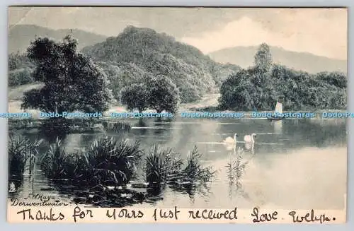 R749929 Derwentwater English Lakes Raphael Tuck and Sons View Series 648 F W Hay