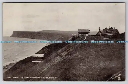 R749931 Saltburn Incline Tramway and Huntcliff Raphael Tuck and Sons Silverette