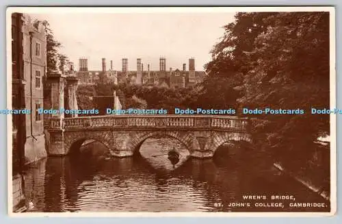 R749938 Cambridge St John College Wren Bridge Raphael Tuck and Sons RP 1930