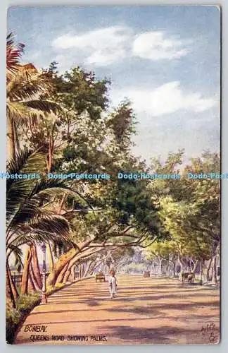 R749945 Bombay Queens Road Showing Palms Raphael Tuck and Sons Wide Wide World S