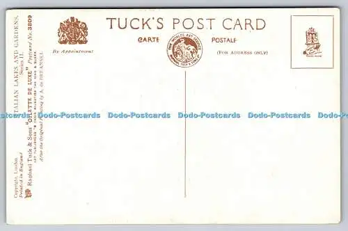 R749946 Italienische Seen und Gärten Raphael Tuck und Söhne Oilette de Luxe Postkarte