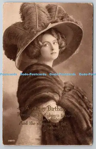 R749996 Frau im Mantel und großem Hut Alfred Stiebel und Co Fotogravurserie Nr 5