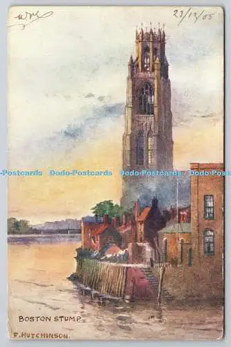 R750121 Boston Stump J W Ruddock Artist Series F Hutchinson 1905