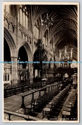 R750193 Exeter Cathedral The Choir Looking S W Raphael Tuck and Sons Serie 5 RP