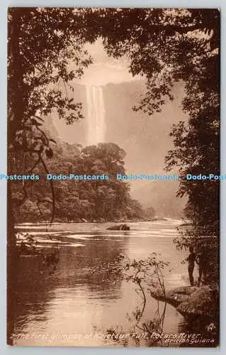 R750223 British Guiana Potaro River The First Glimpse of Kaieteur Fall Raphael T