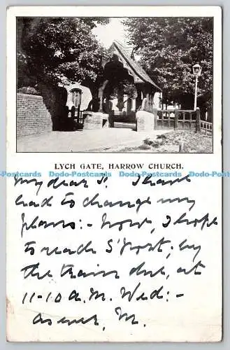 R750309 Egge Kirche Lych Tor Postkarte