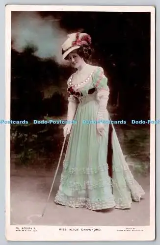 R750574 Miss Alice Crawford Misch and Co Glosso Graphs series No 4009 3 Dover St