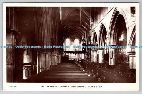 R751869 Leicester St Mary Church Interior Albion Echtfoto Serie