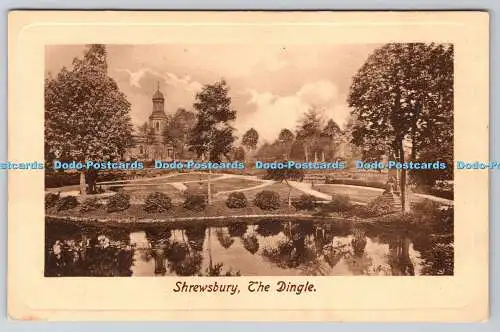 R751880 Shrewsbury The Dingle Raphael Tuck and Sons Sepia Plate Marked No 2482