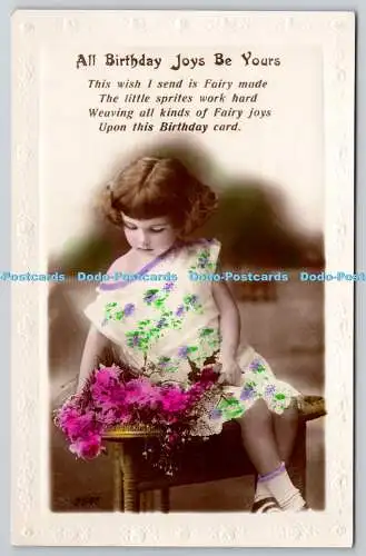 R750635 All Birthday Joys Be Yours This Wish I Send is Fairy Made Regent Publish