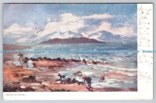 R751908 Arran in Snow Raphael Tuck and Sons Art Series 649 1903